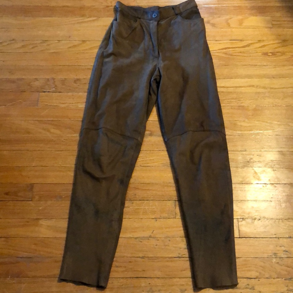 Sexy Edgy Soft Distress LeatherJeans Bermans Brand